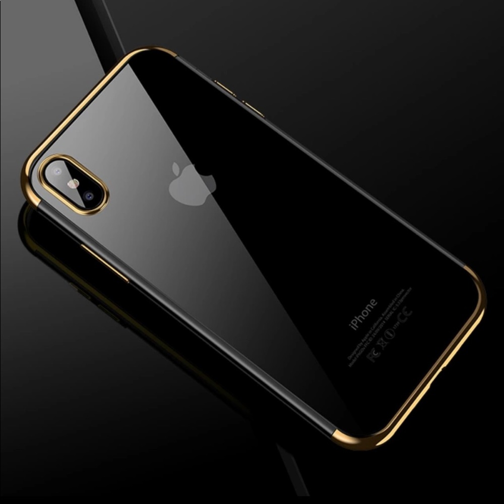 iPhone X / Xs Clear Case (Gold) High Quality